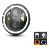 Faro Led Harley 5 3/4 Led Drl Ojos De Angel 5.75'' Moto .