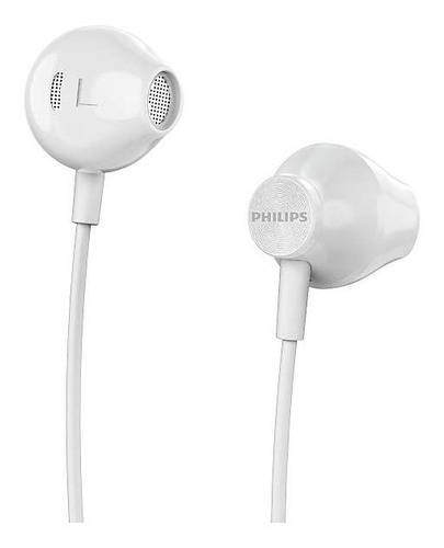 Fones De Ouvido Intra-auriculares Reforçados Philips Taue100 Bass Brancos