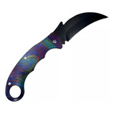 Karambit Canivete Tático Cabo Fade Defesa Combate Camping Cor Colorido