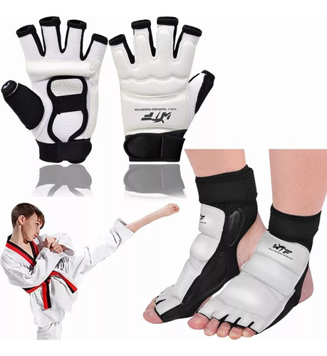 Kit De Equipo De Protección Empeiner Y Guantes De Taekwondo