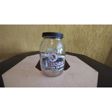 Antiguo Frasco De Vidrio Durazno La Negra 800 Gr Tapa Rosca 