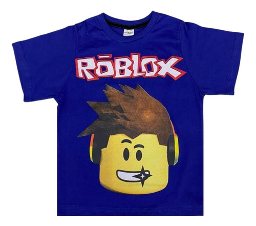 Camiseta Camisa Infantil Roblox 100% Algodão