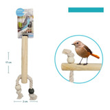 Juguete Percha Palo Para Aves Pájaros Loro Catitas En Madera