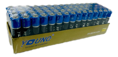 Paquete Con 60 Baterias Pilas Triple Aaa Power 1.5v D Carbon