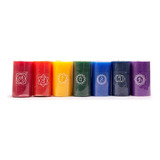 Vrinda® Vela Perfumada De 7 Chakras, 2.5 Pulgadas (pilar Cha