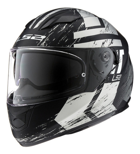 Casco Ls2 320 Integral Evo Hunter Negro Gr Calle Titan Dompa