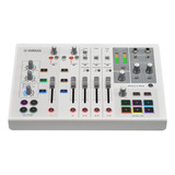 Escritorio Con Interfaz De Transmisión De Sonido Yamaha Ag08 W, Color Blanco 110/220