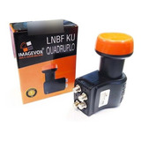 Lnb Quadruplo Full Hd Banda Ku Universal + Suporte Lnb 2x2cm