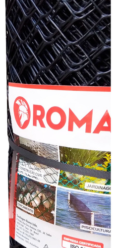 Tela Plastica Roma 1,00m X 10metros Galinheiro Barato 