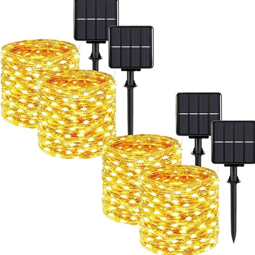 Corda De Luz Solar, Decoração De Natal, 4x20m 200leds