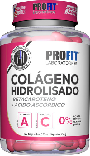 Colágeno Hidrolisado C/ Vitamina C - 120 Cáps Profit Labs