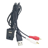 2rca - Cable Adaptador De Audio Usb Auxiliar Para Coche (100