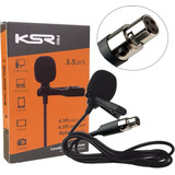 Microfone Lapela Ksr Lt2c Mini Xlr Serve Transmissor Leson