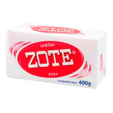 Jabón Zote Rosa Caja Con 25 Piezas De 400 Gr C/u Jabon Zote