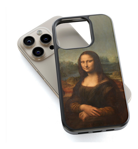 Funda Protectora Para iPhone Mona Lisa Gioconda Da Vinci Tpu