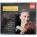 Yehudi Menuhin The Great Violin Concert 3 Cd Importado Nuevo