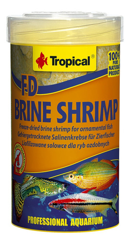 Ração Fd Brine Shrimp 8g - Tropical (artemia Liofilizada)