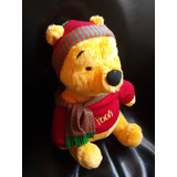 Winnie Pooh Peluche Con Bufanda Juguete Usado