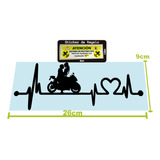 Sticker Para Auto Frecuencia De Novios En Moto 1 Stickers