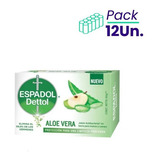 Jabon De Tocador Antibacterial Aloe Vera Espadol Pack X12