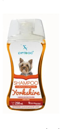 Shampoo Petbac Yorkshire Cuidado  Especial 250 Ml Fragancia Mora