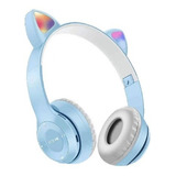 Orelhas De Gatinho P48m Auriculares Bluetooth Overhead Com L