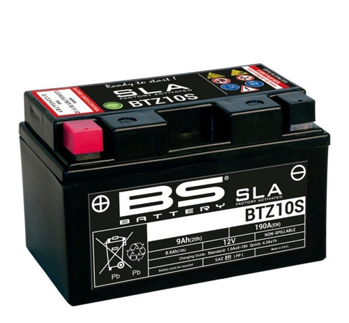 Bateria Moto Bs Battery Btz10s Agm Yamaha R1 