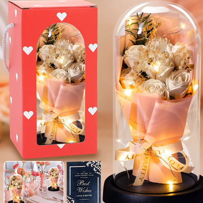 Vanance 7 Rosas Flores Artificiales Eterna Blancas Y Rosa Rojas Con Led Regalo Para Ocasiones Especiales Regalo De Cumpleaños Decoración De Muebles Bodas Regalo Festivo Guia De Flores Artificiales | MercadoLibre