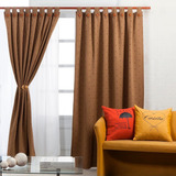 Cortinas De Tela Living Madraz 210x140 Presillas Con Botones Excelente Caída 2 Paños