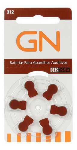 Kit 120 Pilhas Bateria Aparelho Auditivo 312 Pr41 Gn Resound