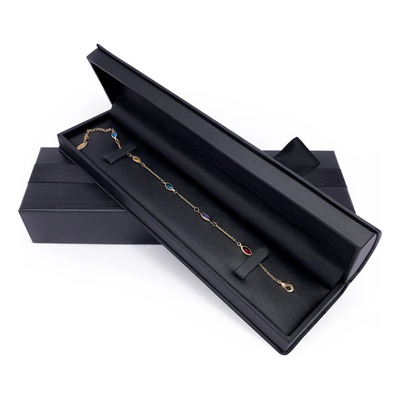 Estuche Fino De Piel Negro Para Pulsera Regalo | MercadoLibre