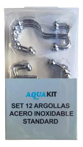 Set 12 Argollas Acero Inoxidable Standard 