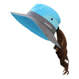 Muryobao - Gorro De Pesca Para Mujer, Protección Uv, Plega.