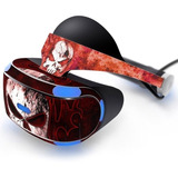 Adesivo Vinil Caveira Fogo Oculos Vr Zvr2 Playstation Ps4