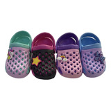 Sandalias Mayoreo Niña 12prs Chanclas Comodas Zuecos Baño