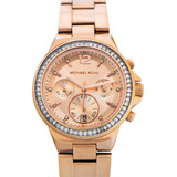 Reloj  Para Mujer Mk6213 De Acero Inoxidable Esfera Oro