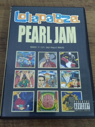 Dvd Pearl Jam - Lollapalooza Brasil,  2013 - Bootleg
