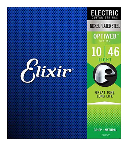 Encordoamento Guitarra Elixir 010-046 Optiweb Light