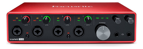 Placa De Audio Focusrite Scarlett 18i8 3º Gen Interface