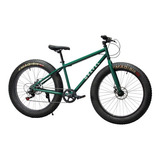 Gravel Fat Bike 4.0 Aspen Mtb R26 7v Shimano Frenos De Disco Color Verde