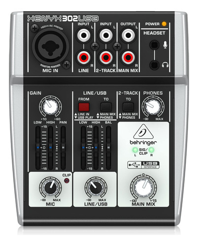 Behringer 302usb Mesa De Som Analógica