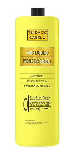 Oro Liquido 1 Litro Pretector Termico Argan Keratina Brillo