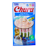 Premio Para Gato Snack Churu 4 Piezas Snack Cremoso Atún 14g