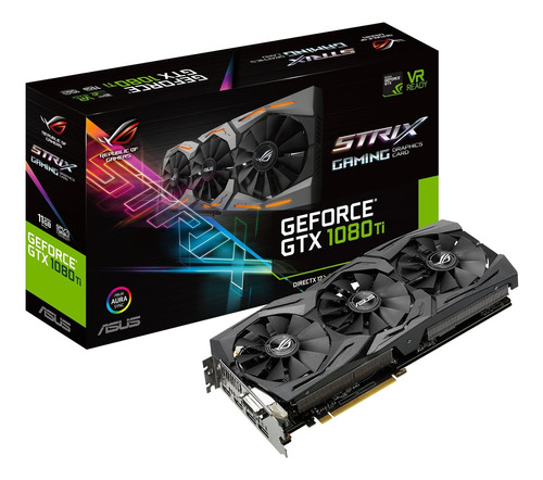 Placa De Vídeo Asus Nvidia Rog Strix Gtx1080ti 11gb