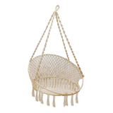 Columpio Silla Colgante Redondo Natural Adulto Macramé