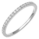 Bandas Pavoi 14k Chapado En Oro Plata Esterlina Cz Diamante 