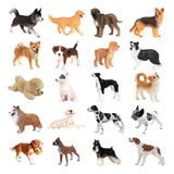 Set De 20 Perros Realistas Figuras Animales Realistas Husky