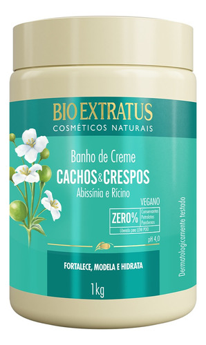 Banho De Creme 1kg Bio Extratus (hidratação Cabelos)