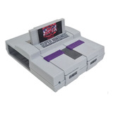 Case Raspberry Pi4 Snes Com 2 Cartuchos Removíveis