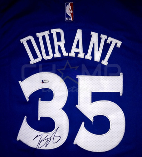 Jersey Autografiado Kevin Durant Golden State Warriors Cross